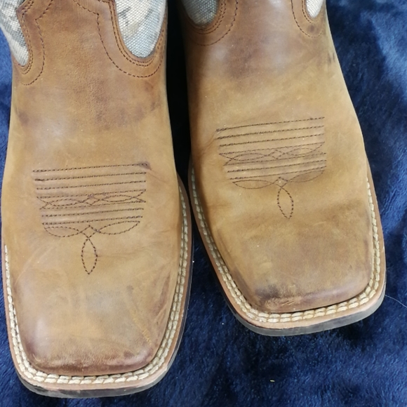 SOLD- DO NOT BUY- MENS ARIAT CAMO PATRIOT USA FLAG BOOTS SZ 6 - Picture 10 of 11